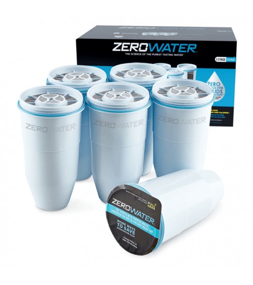 ZEROWATER 6-PACK REPLACEMENT FILTER, KAINA BE PVM: 102, KODAS: ZR-006 | 002